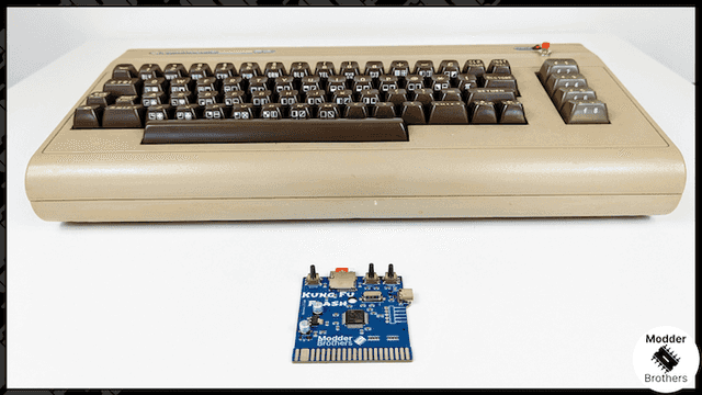 C64 Kung-Fu Flash out of its case